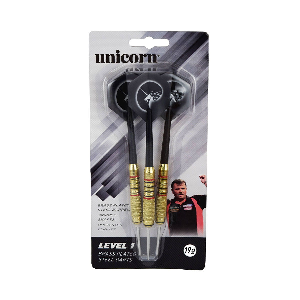 Unicorn Level 1 Brass Dart Set 19g | Unicorn Darts Australia