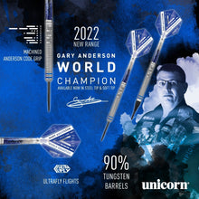 Load image into Gallery viewer, WORLD CHAMPION GARY ANDERSON PHASE 5 STEEL TIP DART SET 90% TUNGSTEN