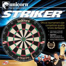 Load image into Gallery viewer, Unicorn Striker Bristle Dartboard