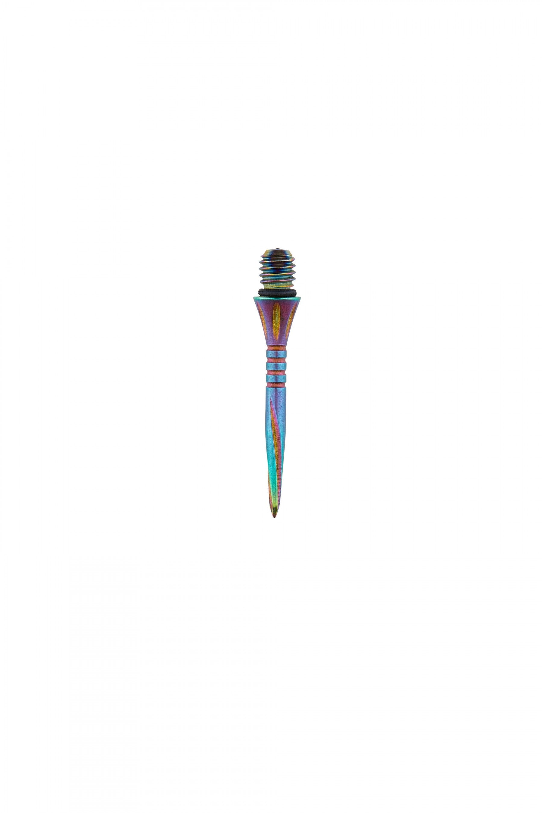 Unicorn Volute Converta Dart Points – 27mm Steel With Titanium Coating, Spiral Groove Design, Pack Of 3, 2BA Thread